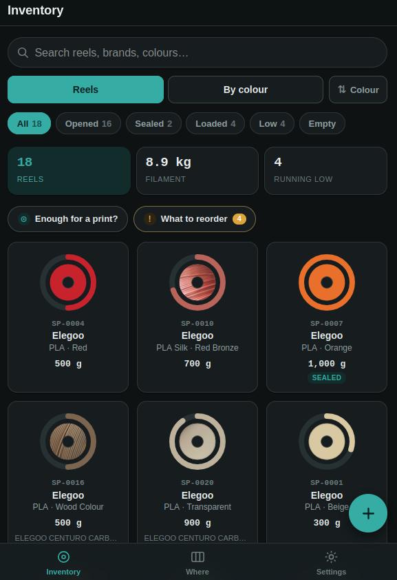 Spools screenshot